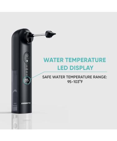 Water Powered Ear Cleaner - Effective Ear Wax Removal Tool | Earwax Washer Kit | Inner Ear Flusher Irrigation System (Black) - Ship Worldwide - Buy Online on GoSupps.com