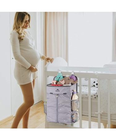 Hanging Diaper Caddy Organizer for Nursery Storage - Portable Stacker for Changing Table, Crib, Playard, Baby Bed Stroller - Perfect Gift for New Moms - Buy Online on GoSupps.com