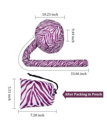 Locsanity Dreadlock Bonnet Dryer Attachment - Quick Drying Cap, Black/Purple (Purple Animal) - Buy Online on GoSupps.com