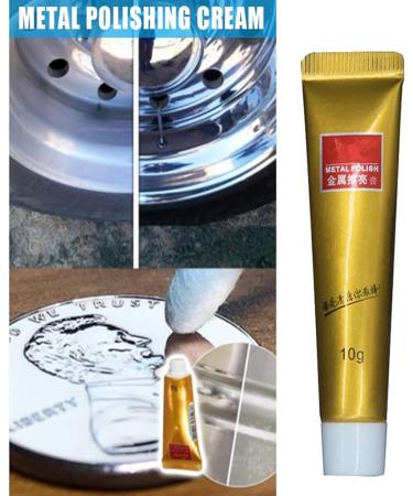 Metal Polish Cream Chopstickrt Instashine Metal Polish Cream Ultimate Metal Polish Cream Brasso Brass Cleaner and Polish Multifunction Rust Remover for Aluminum/Brass/Copper/Gold (2Set) - Buy Online on GoSupps.com