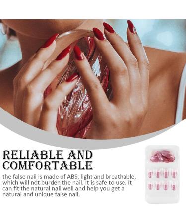 dijiusidy False Nail Fashionable Various Shapes Fingernail Full Coverage Strong Viscosity Adjustable Paster for Manicure Art 31 F741 31 1 count (Pack of 1) - Buy Online on GoSupps.com