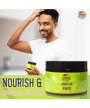 Jamaican Amber Rosmarin Hair Styling Gel - 12 fl oz - Nourishing Castor Oil Formula for Stronger Hair & Promotes Growth - Buy Online on GoSupps.com