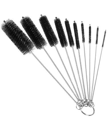 Straw Cleaner Brush Pipe Tube Cleaner Brush Set Small Bottle Cleaning Brushes for Sippy Cup Straw Teapot Nozzle 10 Pcs