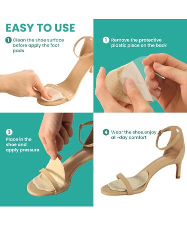 Buy Welnove Ball of Foot Cushions - 6 Pairs High Heel Comfort Pads Gel Metatarsal Pads for Women Pain Relief & All-Day Comfort - Anti-Slip Design - Buy Online on GoSupps.com