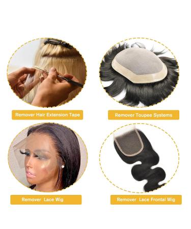 Sajoo 30ml Hair Extension Glue Remover - Fast Acting Wig Tape & Lace Glue Remover | 2 Bottles Set - Buy Online on GoSupps.com