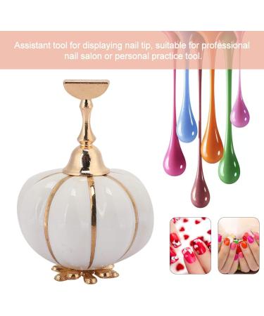 Nail Art Display Stand Robust And Practical Durable Magnetic Nail Tips Holder Beauty Salon Manicure Store Woman for Home(white) - Buy Online on GoSupps.com