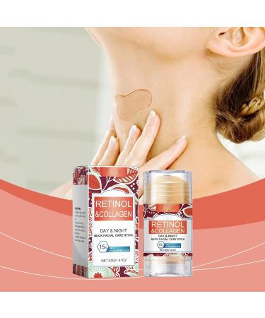 Retinol Collagen Facial Stick Face and Neck Stick Skin Tightening Cream Lifting and Firming to Reduce Neck Wrinkles (2) - Buy Online on GoSupps.com
