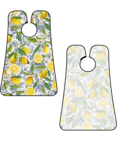 Lemon Floral Beard Bib | Watercolor Fruit Hair Catcher | Non-Stick Grooming Cloth for Shaving & Trimming | Perfect Men's Gifts - Buy Online on GoSupps.com