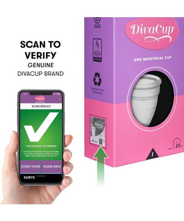 DivaCup Model 1: Leak-Free Menstrual Cup for Feminine Hygiene | BPA-Free | Shaker Cup Included - Buy Online on GoSupps.com