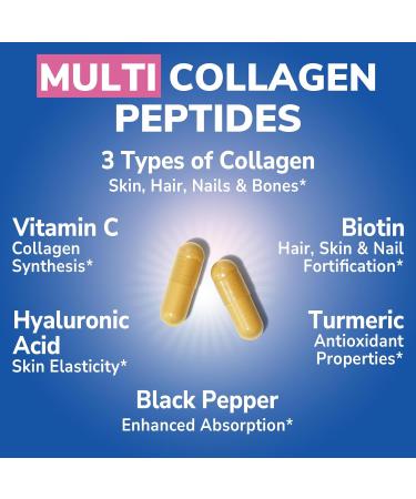 Vitalibre Multi Collagen Peptides 180 Caps and Acetyl-L-Carnitine HCl 1250mg - Buy Online on GoSupps.com