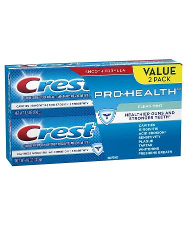 Crest Pro-Health Toothpaste Clean Mint 4.6 oz (Pack of 2) - Buy Online on GoSupps.com