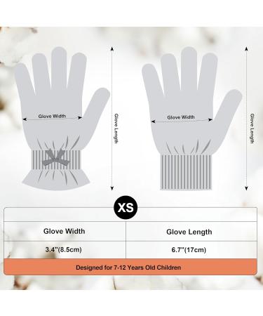 Migliore Wear 2 Pairs Kids Moisturizing Gloves Kids Cotton Gloves for Eczema Touchscreen Design Overnight Kids Gloves for Dry Hands Eczema Gloves for Children Age 7-12 2 Pairs Grey - Buy Online on GoSupps.com
