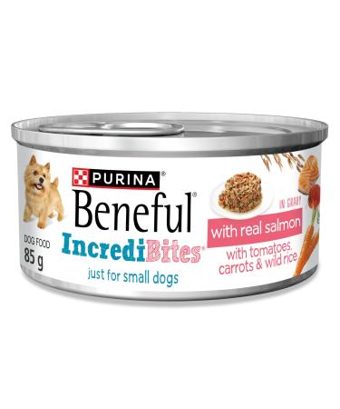 Beneful Incredibites Wet Dog Food for Small Dogs Real Salmon in Gravy - 85 g Can (24 Pack)