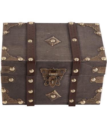 Vintage Wooden Jewelry Organizer Box with Lock | Eco-Friendly Touch Jewelry Storage for Women & Girls - Buy Online on GoSupps.com