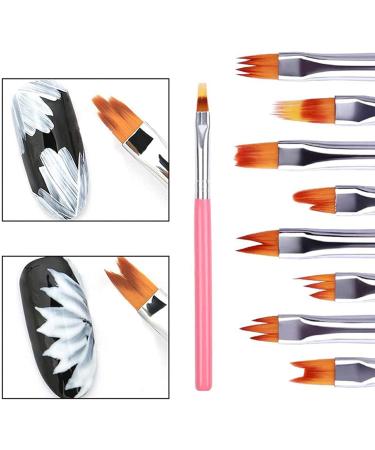24-Piece Colour Paint Pen Set Pink Petal Pen Nail Brush Short Nail Brush - Buy Online on GoSupps.com