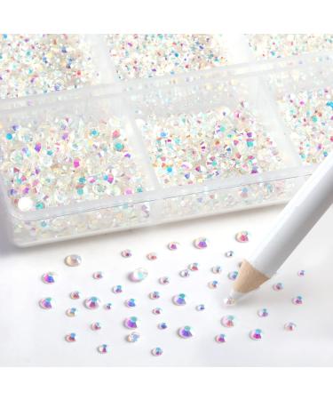 Beadsland 7200PC Flatback Rhinestones - Clear Nail Gemstones for Handicrafts Mixed Sizes SS3-SS10 includes Wax Pencil Kit - Buy Online on GoSupps.com