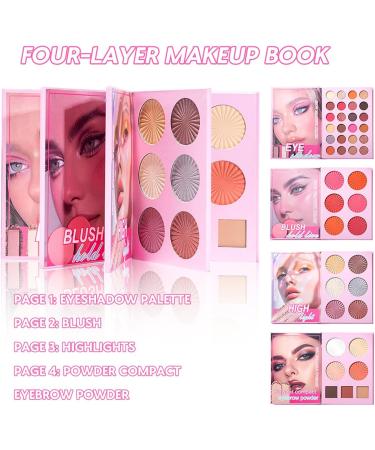 Palette de Maquillage pour Femmes | Tenue Longue Imperm able 43 Couleurs - Palette Fard Paupi res Voyage Maquillage - Pour Soir e Mariage S ance Photo No l Anniversaire Quotidien - Buy Online on GoSupps.com