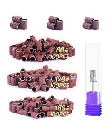 Sanding Bands for Nail Drill RedFlow 300 Pcs Sanding Bands,Size #80#120#180 Coarse Fine Grit Efile Sand Set Working on Natural Nails and Acrylic Nails,Comes with a nail drill bit (Set 2) - Buy Online on GoSupps.com
