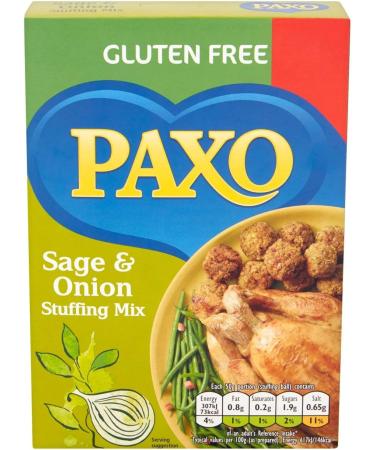 Paxo Sage & Onion Gluten Free 150gx2 (pack of 2) makes 14 balls - Buy Online on GoSupps.com
