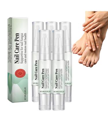 VKaoess Nail care pen with strengthening essence Cuticle support and renewal of the appearance of the nail for beautiful natural from plant serum for new nail maintenance 5 pieces