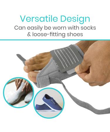 Vive Full Foot Bunion Splint - Toe Separator for Hallux Valgus - Hammer Toe Straightener - Orthopedic Soft Brace for Pain Relief - Men and Women (Gray) - Buy Online on GoSupps.com