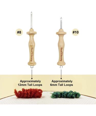 Wool Queen 10 Regular Beech Wooden Handle Punch Needle Rug Hooking Tool - Premium Quality for Rug Making - Buy Online on GoSupps.com