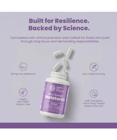 SIERRA LIFE SCIENCES 10 mg High Dosage Melatonin in Easy-to-Swallow Capsules - 120 Servings - Buy Online on GoSupps.com