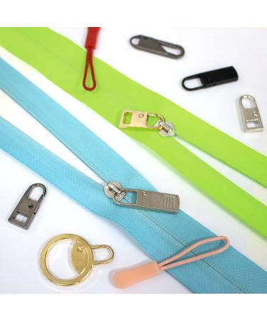 DailyTreasure Zipper Pull Set - 16 Zipper Pulls + 8 Slides 4 Unique Shapes for Jackets & More - International Shipping Available - Buy Online on GoSupps.com
