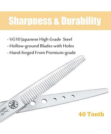 JASON 7 Multipurpose Dog Grooming Scissors - Cutting, Thinning, Blending & Texturizing Shears | JP 440C Japanese Steel - Buy Online on GoSupps.com