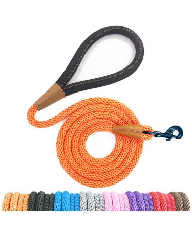 lynxking tow lines for dogs dog linen retrieveren leek truck for small medium-sized large dogs (orange carabiner hook 1.3cm x 180cm) carabiner hook 1.3cm x 180cm orange - Buy Online on GoSupps.com