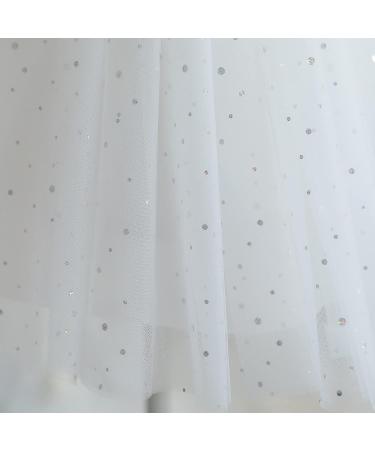 NNJXD Baby Girl Dress Tutu Birthday Party Gown 3-4 Years White - 2007 Collection - Buy Online on GoSupps.com