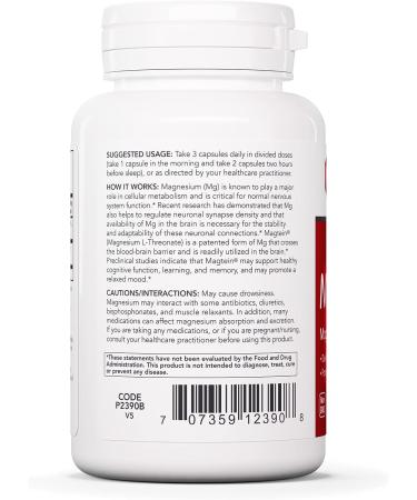 Protocol For Life Balance Magtein - Supports Nervous System & Cognitive Function - 90 Veg Capsules - Buy Online on GoSupps.com