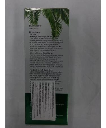 Batana Oil for Hair Growth 100% Pure Batana Oil Strengthens and Thickens Hair Repair Dry Damaged Hair and Scalp Moisturize Scalp Skin & Face Moisturizer 60ml - Buy Online on GoSupps.com