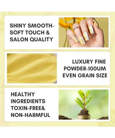 Makartt Yellow Dip Powder for French Manicure - Salon Quality Nail Dip Powder, No Lamp Cure Needed - Buy Online on GoSupps.com