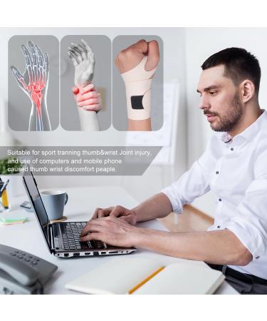 YUNYILAN Wrist Brace - Ultra-Thin Compression Support for Carpal Tunnel & Tendonitis Relief | 2pcs Beige Wrist Wraps for Pain & Injury Recovery - Buy Online on GoSupps.com