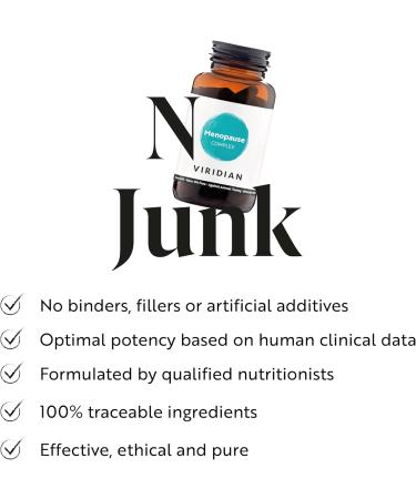 Viridian - Menopause Complex - 30 Capsules with Hops Lemon Balm Saffron & Sage | Formulated by Qualified Nutritionists | Optimal Potency | Exclusively Active Ingredients | Vegan - Buy Online on GoSupps.com