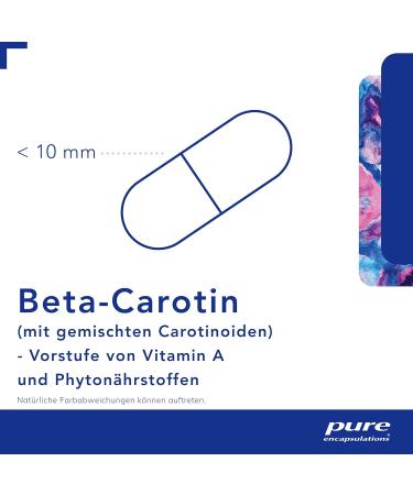 Pure Encapsulations Beta Carotene - 90 Soft Gelatin Capsules | Natural Antioxidant Supplement for Healthy Vision & Skin - International Shipping Available - Buy Online on GoSupps.com