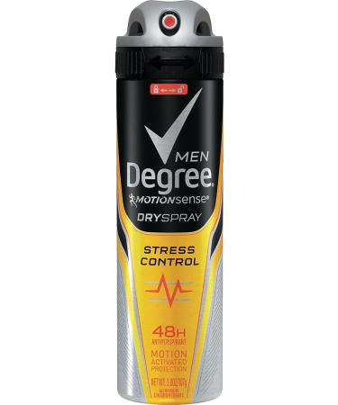 Degree Stress Control Men MotionSense Dry Spray Anti-Perspirant 3.8oz - Pack of 1 - Buy Online on GoSupps.com