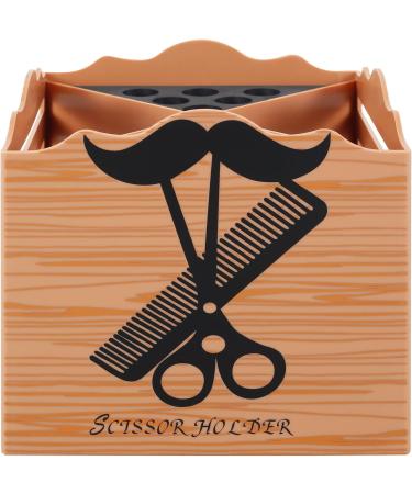 Salon Shear Holder Hairdressing Scissors Holder Shears Block with 4 Compartments Hair Cutting Scissors Holder with Sponge Lining Salon Scissors Holder Hair Scissors Organizer for Salon Barber - Buy Online on GoSupps.com