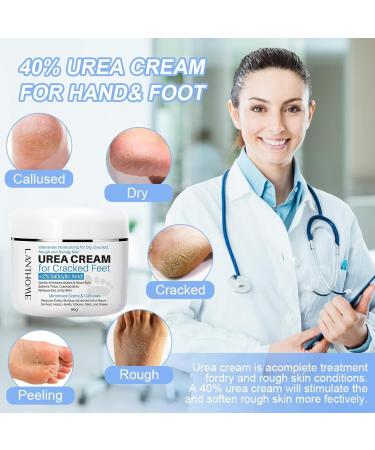 Urea 40% Foot Cream Cracked Heel Repair Cream Callus Remover For Dry And Hard Skin Feet and Hand Urea Lotion for Feet Maximum Strength Foot and Body Care - Buy Online on GoSupps.com