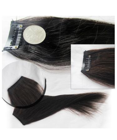 Remeehi Clip-In Wavy Hairpiece with Bangs - 30.5 cm Black | Natural & Real Length | International Shipping - Buy Online on GoSupps.com