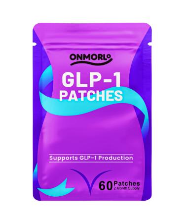 ONMORLO GLP-1 Supplement GLP1 Patch for Women and Men 8 Hour Deep Absorption On-The-Go Friendly A New Kind of GLP-1 Patches with L-Glutamine Berberine Cinnamon & Pomegranate 60 Patches