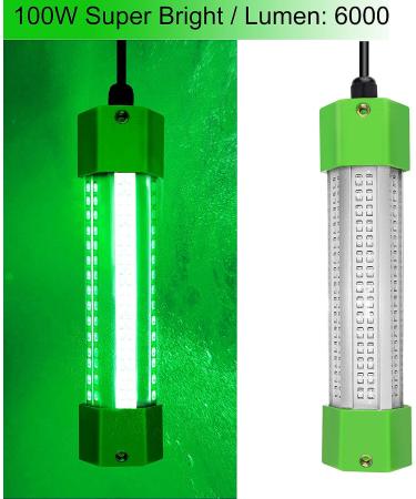 Ankey 12V 100W 6000 Lumen LED Fish Bait Crappie Luring Light - Submersible Night Fishing Lure with 24.6 Ft Cord - Buy Online on GoSupps.com