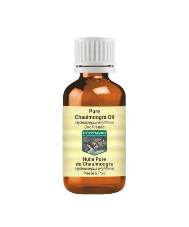 Pure Chaulmoogra Oil (Hydnocarpus wightiana) Cold Pressed 30ml 1 Fl Oz (Pack of 1)