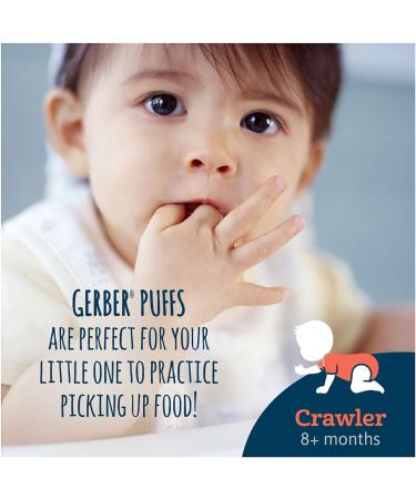 Gerber Puffs Cereal Snack Variety Pack - Apple Cinnamon, Blueberry, Strawberry Apple - 1.48 oz Each (Pack of 3) - Buy Online on GoSupps.com