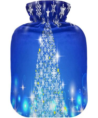 Buy KCLDECI 2L Glitter Christmas Tree Hot Water Bottle with Cover Perfect for Foot Warmer Pain Relief & Hot/Cold Therapy - Buy Online on GoSupps.com