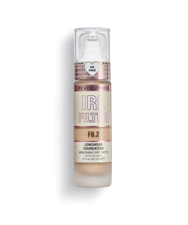 Revolution Beauty London IRL Filter Longwear Foundation Medium to Full Coverage Matte Finish 16 Hour Wear F8.2 Skin tones 23ml F8.2 23 ml (Pack of 1)