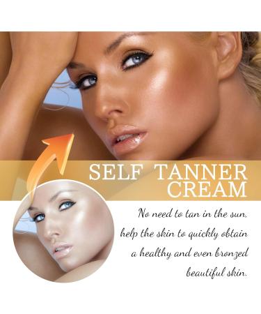 Self Tanner Cream True Color Sunless Tanning Premium Sunbed Tanning Accelerator Cream Self Tan Body Cream Face and Body Tanning Gel Intensive Tanning Gel Natural Self Tanner & Tanning Accelerator - Buy Online on GoSupps.com