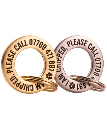UKR Designs Solid Brass or Stainless Steel Professionally Engraved & Polished Dog/Pet ID Tag - Buy Online on GoSupps.com