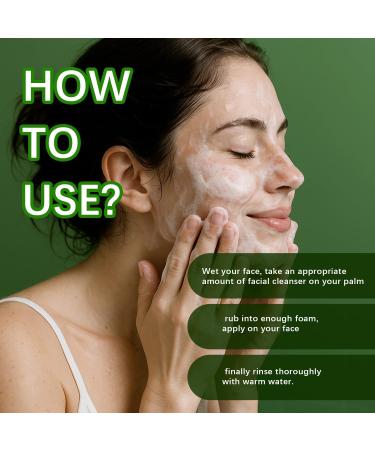 Mousse nettoyante au pH quilibr au haricot mungo Nettoyant visage doux pour un nettoyage en profondeur des pores nettoyant visage hydratant apaisant (2) - Buy Online on GoSupps.com